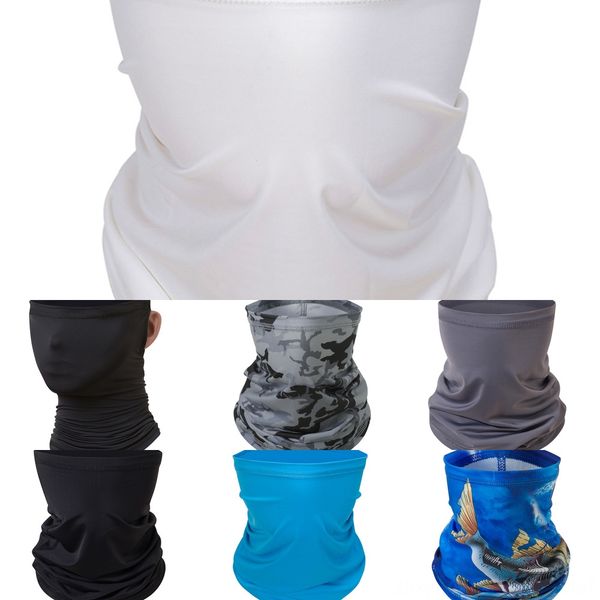 

ywgu5 3d printing magic scarf multi-function half face mask cycling er scarf anti-uv neck sports outdoor bandana headwea, Black