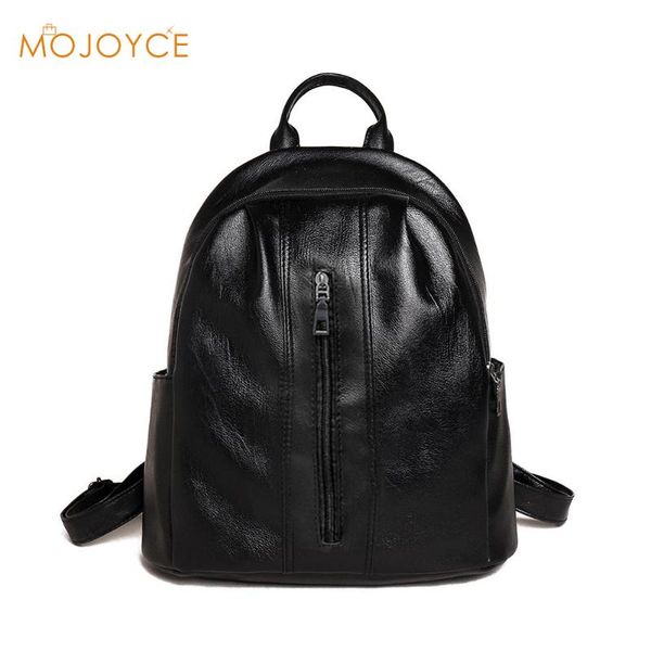 

pu leather backpack woman college wind simple travel bags women leather preppy style shoulder knapsack ladeis backpack bags