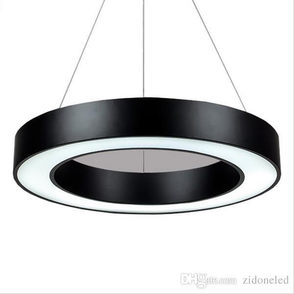 

modern minimalism annulus led pendant lights suspension hanging lighting office pendant light matte metal round drop lighting fixtures
