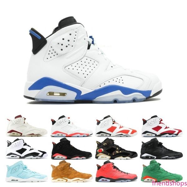 

new black cat 6 6s mens basketball shoes alternate angry bull 6s men sports blue wheat unc gatorade infrared sneakers size eur 41-47