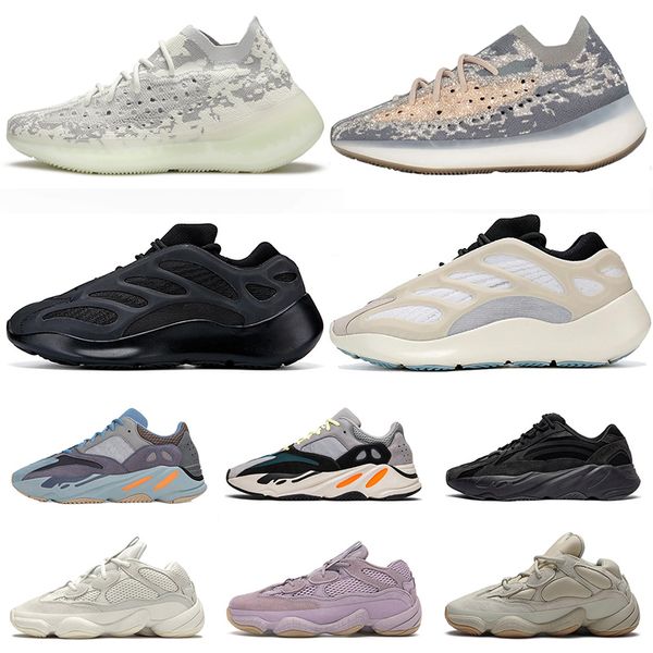 

luxury kanye west mnvn 700 v2 v3 azael alvah 380 alien mist 500 running shoes men women brand sneakers trainers size us 12, White;red