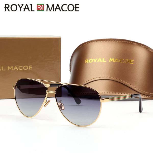 

royal macoe classic men women sunglasses polarized brand sun glasses driving shield with case oculos lentes, White;black