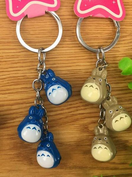 

new 10 pcs my neighbor totoro bell cell phone strap charms keychains key ring diy jewelry making accessories ty-169, Slivery;golden