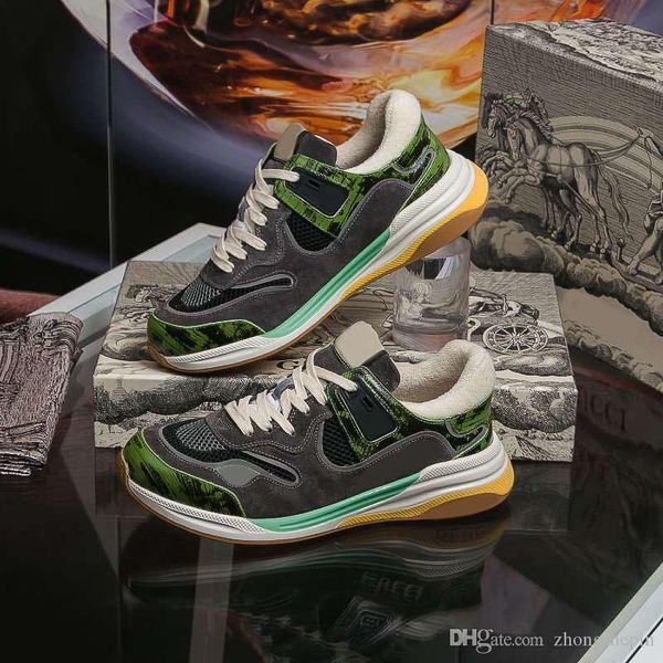 

2020 new fashion luxury men's shoes casual tie breathable running sports shoes men's shoes rubber soles large yards size 34-46, Black