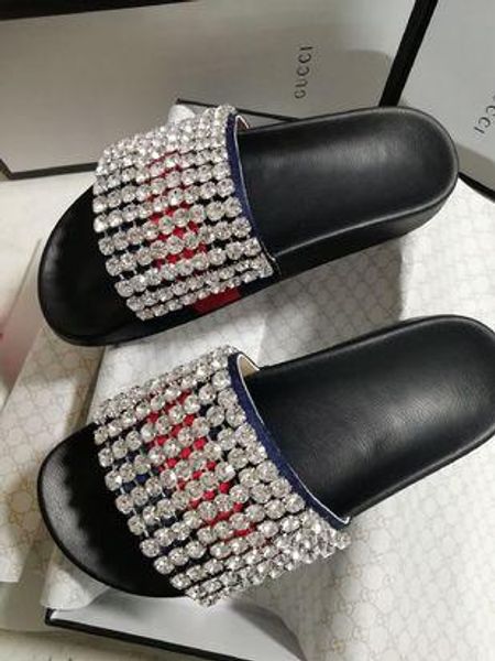 

2020 designer design women's slicer brand sandals flat shoes comfortable, Black