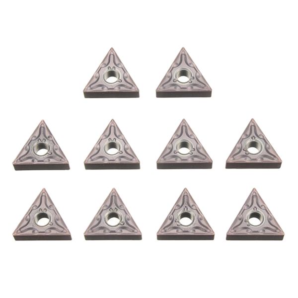 

10 pack tnmg160404-ma vp15tf inserts for steel stainless steel external turning