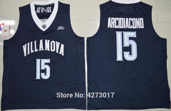 

villanova wildcats college 15 ryan arcidiacono jersey stitched men sports arcidiacono basketball jerseys navy blue ncaa, Black;blue