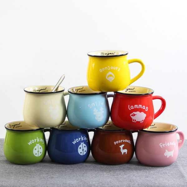 

potbell керамическая кружка японская чашка завтрак чашки молока керамические чашки пользовательский логотип multicolor 7 цветов дополнительн