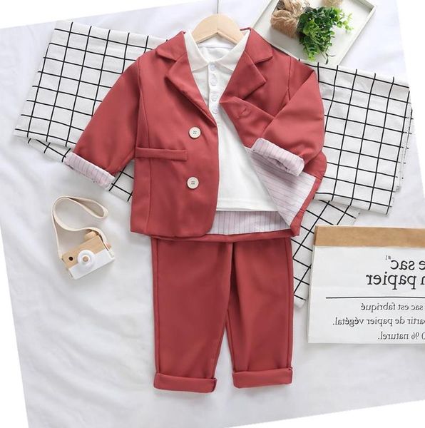 

children 2020 spring autumn clothing set for boys and girls long sleeve suits jackets +pants baby girl outfits tracksuit, White