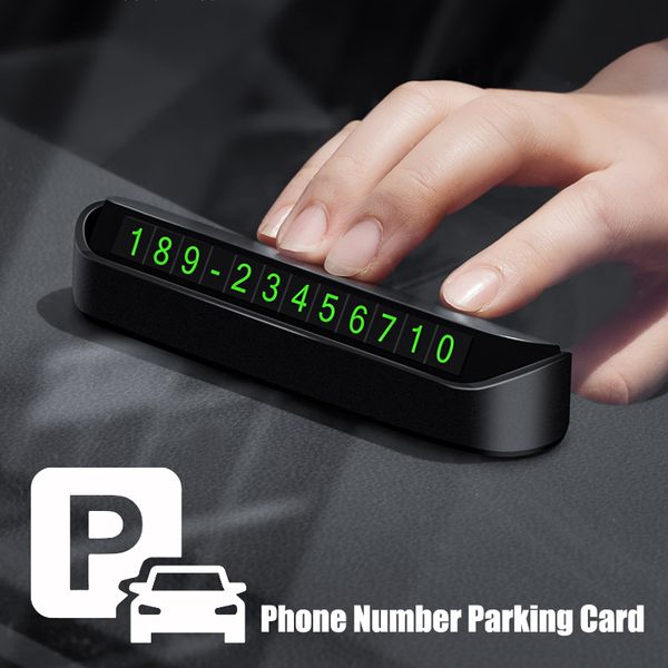 

car styling temporary parking card phone number card plate telephone number car park sin hidden auto phone