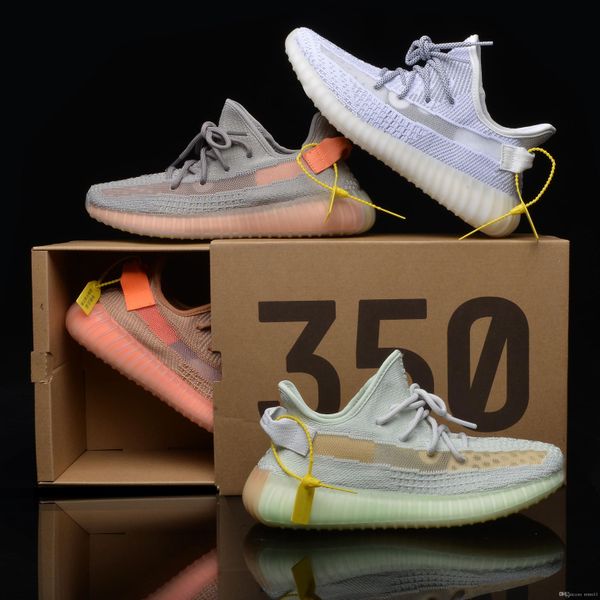 

V2 men de igner hoe tatic running hoe men women blue tint black white kanye we t port neaker with box eur 36 48