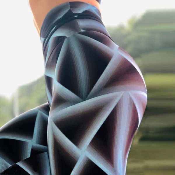 

printed workout leggings water sweat girl fitness printing slim leggins high waist high elastic new 2019 women leggins bottoms, Black