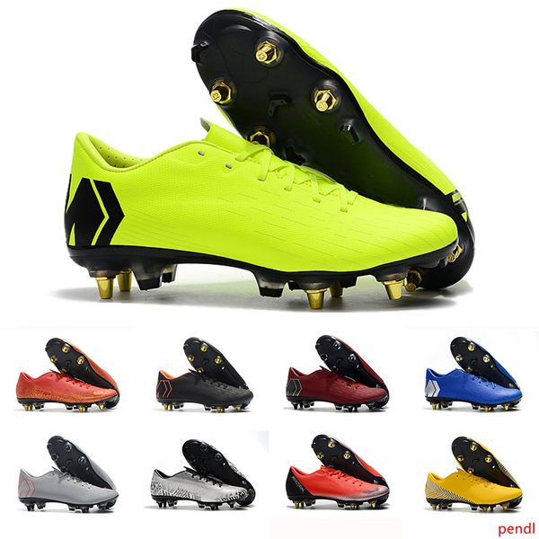 

2019 new arrival yellow mens soccer shoes mercurial superfly 360 vii elite sg ac soccer cleats neymar football boots chuteiras sneakers