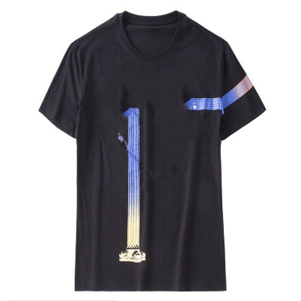 

Mens Brand Fashion Solid Print T-Shirts Casual Summer Male Tee 2019 New Short Sleeve Hot Sell Tops
