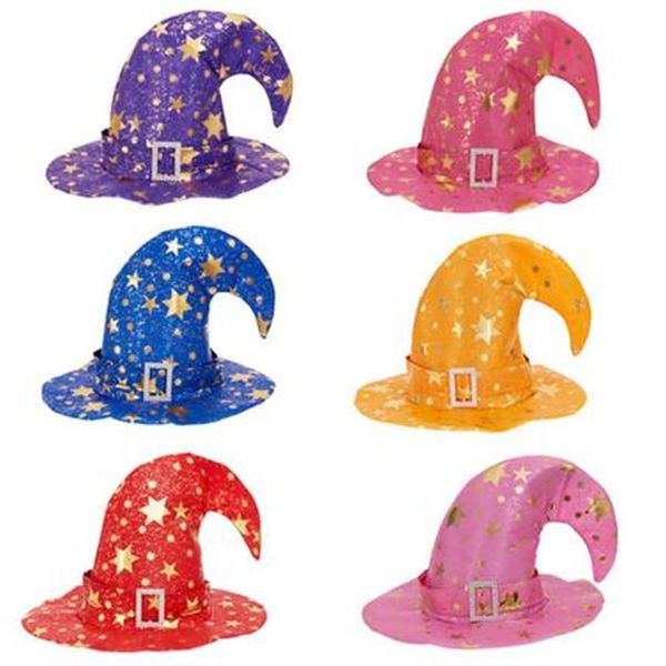 

new bent pumpkin star witch hat performance party hats adults halloween maquerade cosplay hat party dress supplies