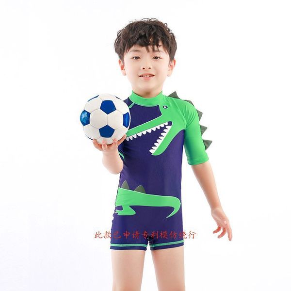 

swimsuit for baby bikini kids rash guard boy child bathing suit children swimming blisters one piece dinosaur print 1-8 years