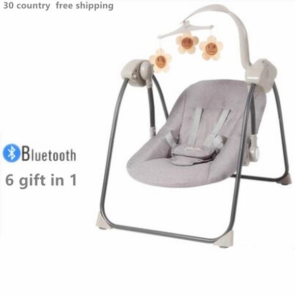 

baby swing electric bouncers,jumpers & swings rocking chair baby cradle recliner with pacifier shake bed basket