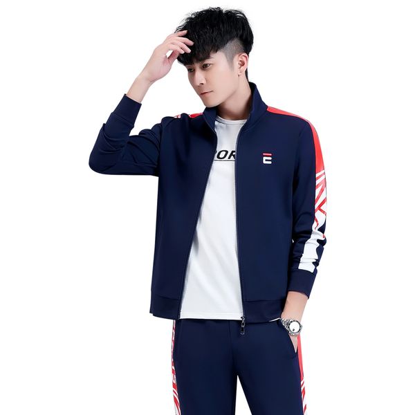 

men's 3 pieces sweatsuits 2011 spring fall men's training clothes long sleeve jackets with full zipper short sleeve t shirt & jogg, Gray