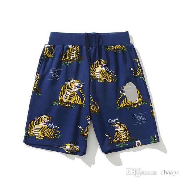 

подросток хип-хоп мода короткие брюки мужская акула голова эластичный пояс брюки брюки полет пляжные брюки шорты m-2xl, Black