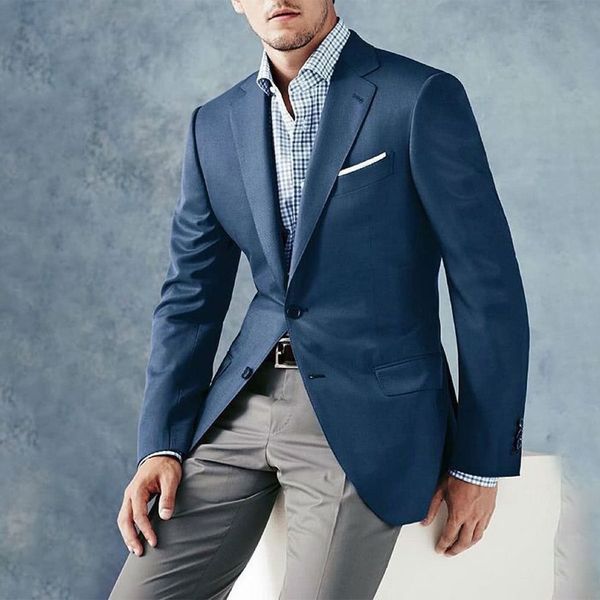 

brand new groom wedding tuxedos notched lapel groomsmen mens suits excellent man jacket blazer only one jacket, Black;gray