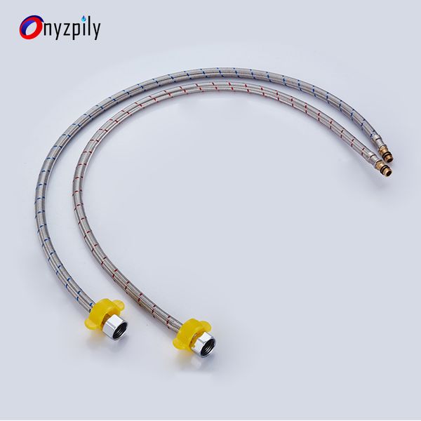 

смеситель воды части сантехнические шланги 1/2 " 60 см из нержавеющей стали горячей холодной воды смеситель кран подачи шлангов кран замена