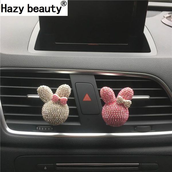

hazy beauty rhinestone cute shape diamond bow perfume car air freshener car parfume car-styling