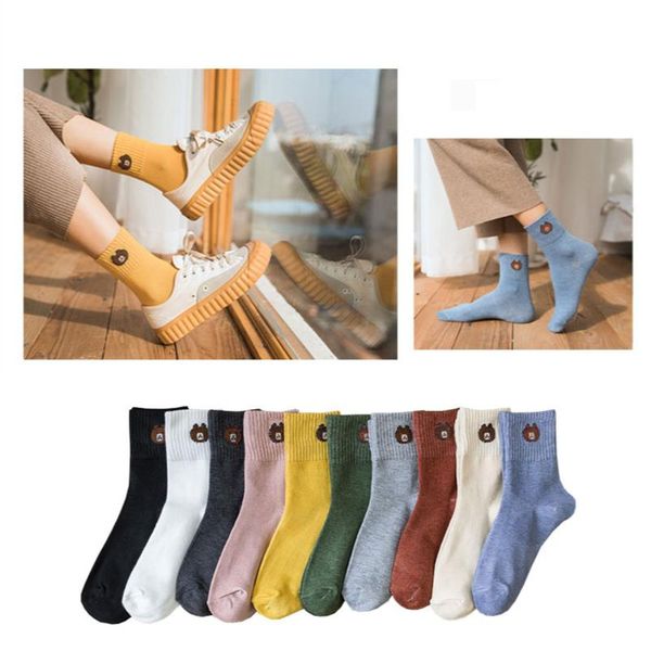 

white socks women cotton socks for girls woman harajuku striped funny lady cartoon kawaii sox skarpetki damskie meia, Black;white