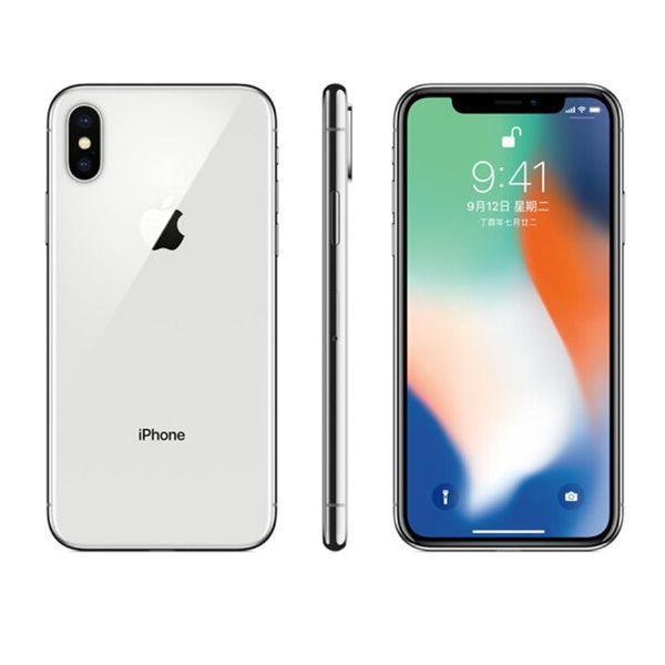 

unlocked original refurbished apple iphone x with/without face id 64gb/256gb ios