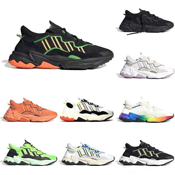 

cloud white black ozweego men women casual shoes pride 3m reflective grey green bold orange halloween tones trainer sports sneakers