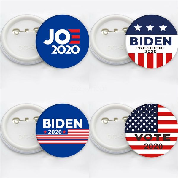 

8 styles joe biden brooch 2020 us presidential election biden badge tinplate election badge party favor 978