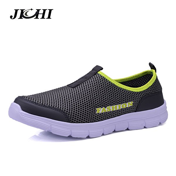 

2019 new men shoes sneakers casual slip on spring shoes men sport air mesh breathable male footwear big sizes, Black