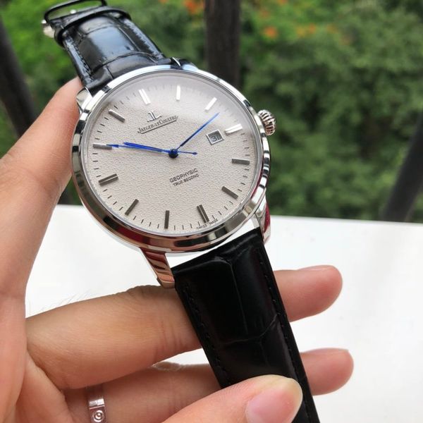 

jaeger-lecoultre watches men's business fashion luxury watches, jaeger-lecoultre 2020swiss movements, alligator straps, mechanical watc, Slivery;brown