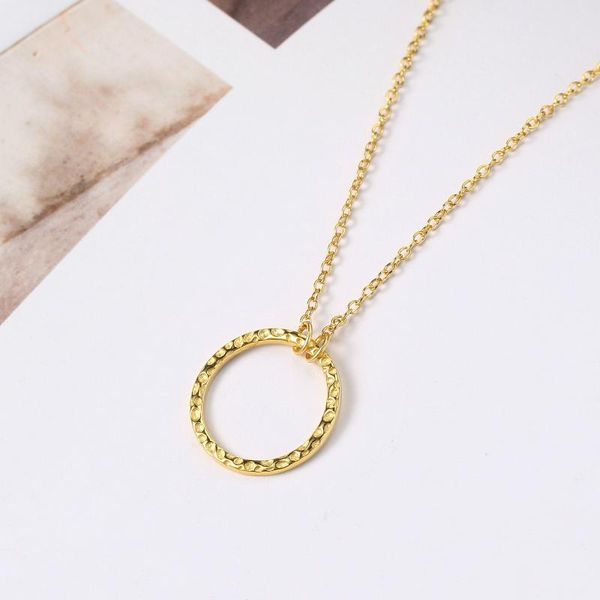 

s925 sterling 925 silver necklace chain for women simple o-shaped lock necklace pendants rose gold statement jewelry