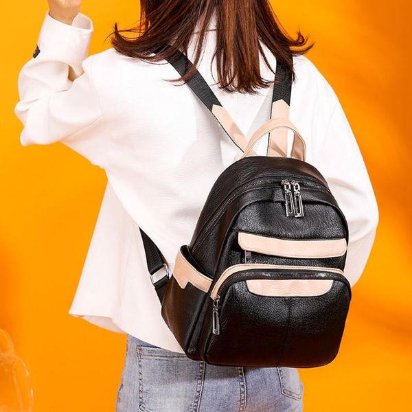 

new designer fashion women backpack mini soft touch multi-function big backpack female ladies shoulder bag girl 2020 #r15