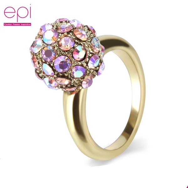 

epi aaa zircon engagement rings for wen rose gold color wedding rings female anel austrian crystals jewelry gift quality, Golden;silver