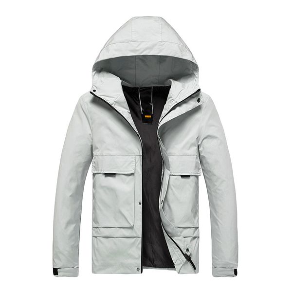 

fashion jacket mens jackets and coats autumn winter casual fashion pure color hoodie zipper outdoor sport coat veste homme, Black;brown