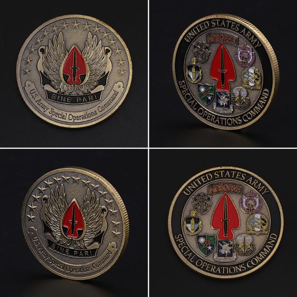 

10pcs United States Army Airborne Commemorative Coin Souvenir Challenge Collectible Coins Collection Art Craft Gift Hot selling
