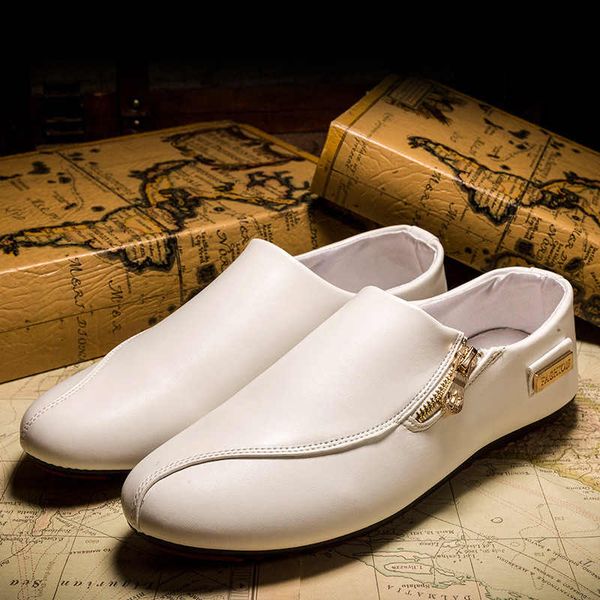

men leather shoes slip on black shoes real leather loafers mens moccasins shoes italian designer loafers trend