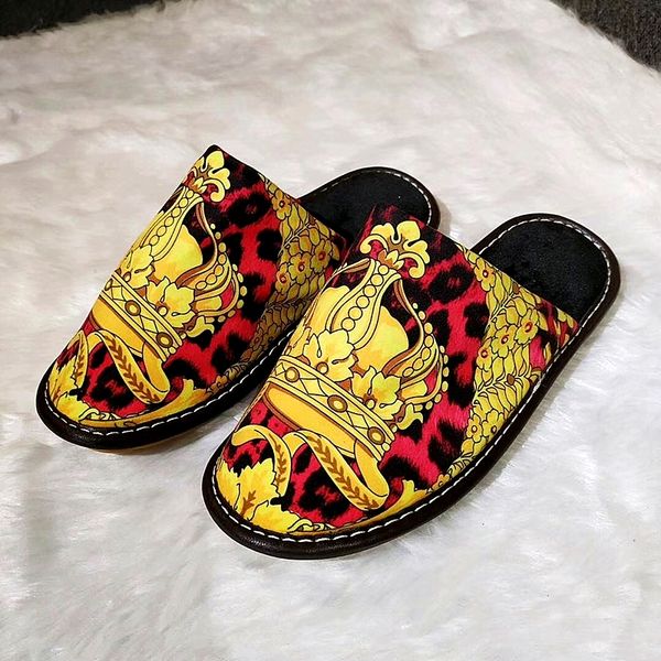 

new style classic home slippers for bedroom european vers baroque luxury royal fashion medusa brand home l shoes high end interiors, Black