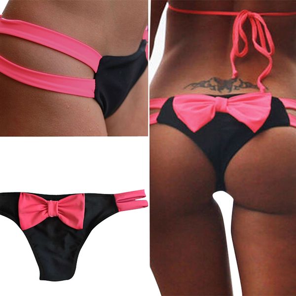 

2019 sell women\'s thong t-back bowknot bikini girl bikini beach ss