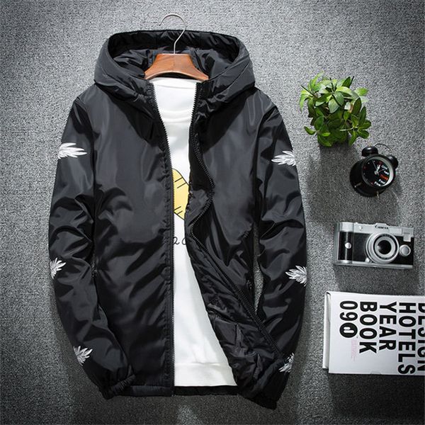 

2019 new spring jacket men's personality fashion jacket plus fertilizer xl coat thin section trend wholesale, Black;brown