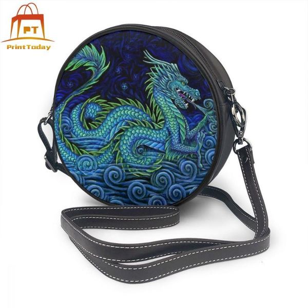 

dragon shoulder bag dragon leather bag pattern women bags shopping womens teenage round purse