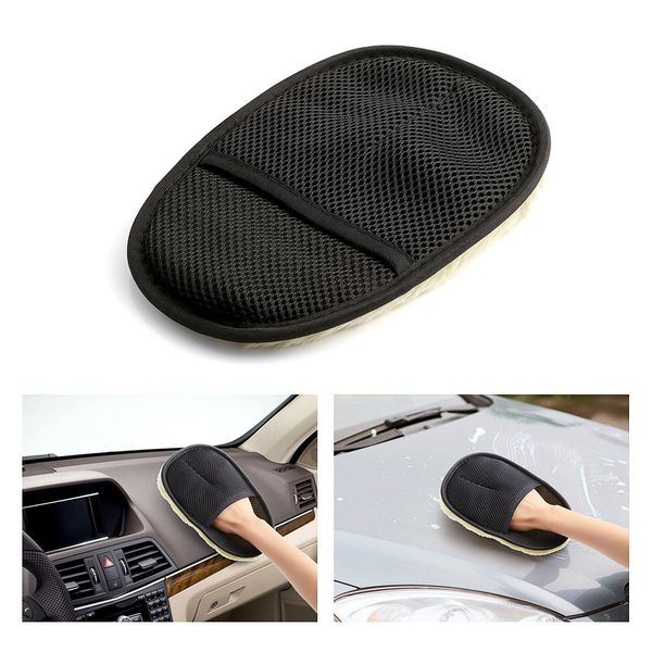 

car washing gloves car motorcycle artificial wool soft washer brush care cleaning tools brushes auto accessories