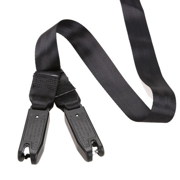 

1.5m car baby safe seat belt strap black adjustable tie soft link belt anchor holder