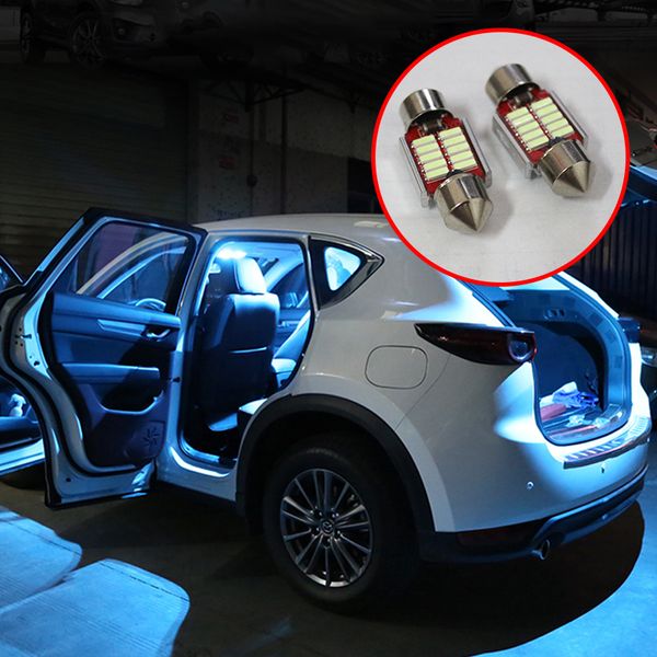 

5pcs error auto led bulbs car interior lighting kit white reading lamp indoor lights for mazda cx-5 cx5 cx 5 2012- 2019