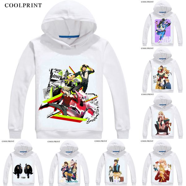

tiger & bunny tiger and bunny mens hoodies t&b kaburagi t kotetsu anime sweatshirt streetwear custom hoodie costume hooded, Black