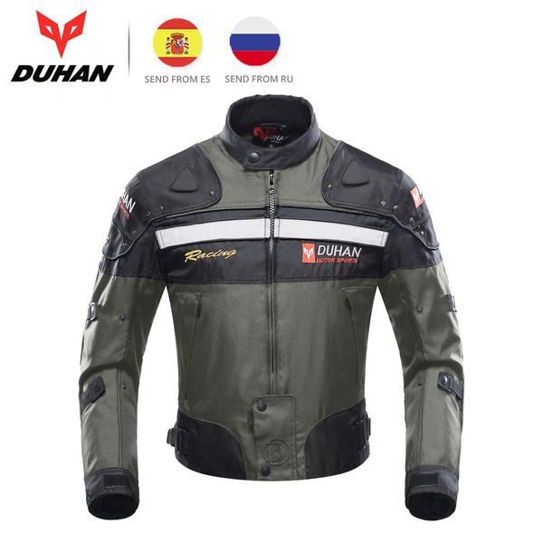 

duhan men motorcycle jacket motocross jacket moto windproof cold-proof clothing motorbike chaqueta protector for winter autumn