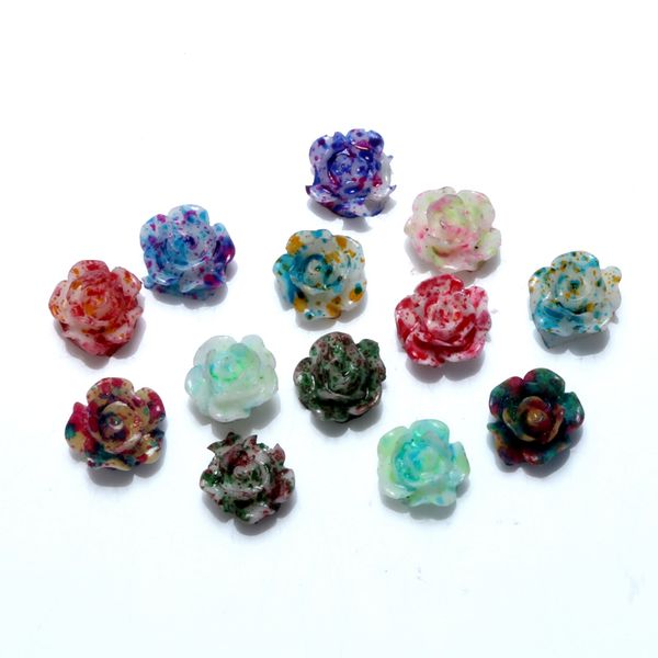 

lf mixed resin flower decoration crafts beads flatback cabochon scrapbooking for embellishments kawaii diy accessories 100pcs