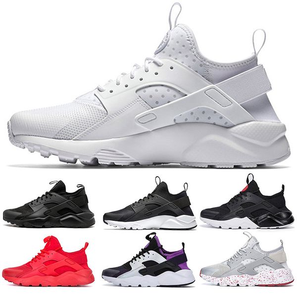 

Huarache Run Ultra 4.0 Huaraches 1.0 Breathe Classic Triple White s Black Womens Mens Trainers yellow PINK Red Fashion Brand Sneakers