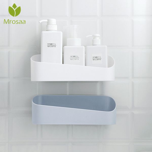 

bathroom storage box cosmetic wall mount shampoo shower lotion organizer kitchen sink toilet shelves case holder punch-free